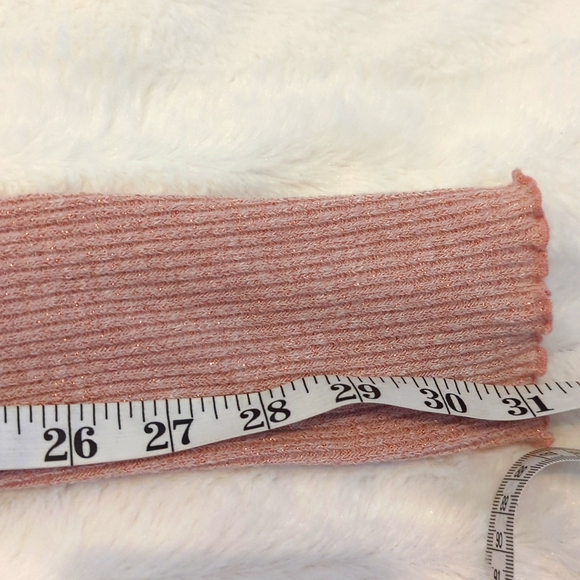 WE THE FREE  LUREX/Shimmer BABY BELLA TEE Medium PINK - Picture 16 of 16